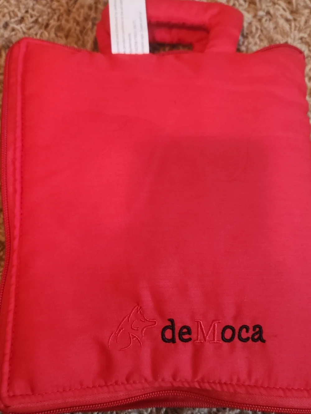 Red Interactive Quiet Book with Colorful Soft Interactive Pages